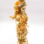 28D Radha Krishna Pair 15 inches Standing Ivory Painting